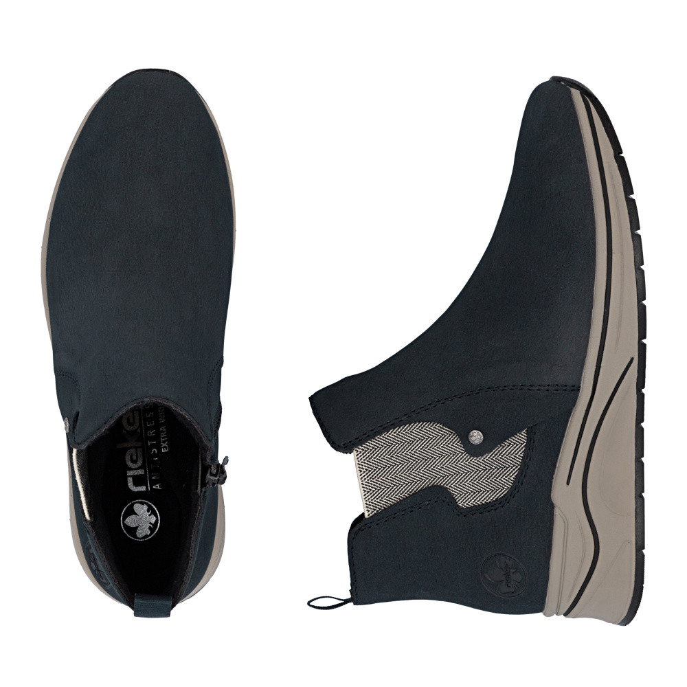 detail Dámská kotníková obuv RIEKER N9561-14 modrá W5