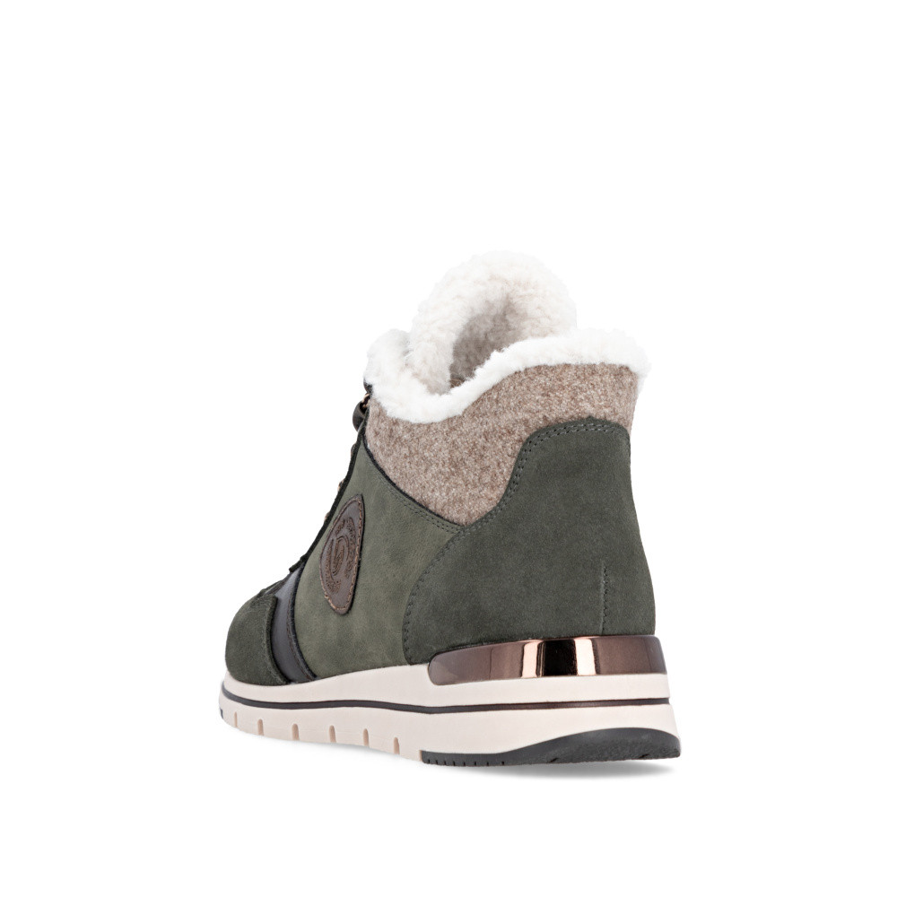 detail Dámská kotníková obuv REMONTE R6774-55 zelená W5