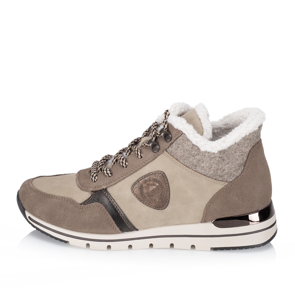 detail Dámská kotníková obuv REMONTE R6774-65 béžová W5