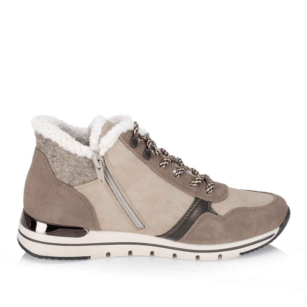 detail Dámská kotníková obuv REMONTE R6774-65 béžová W5