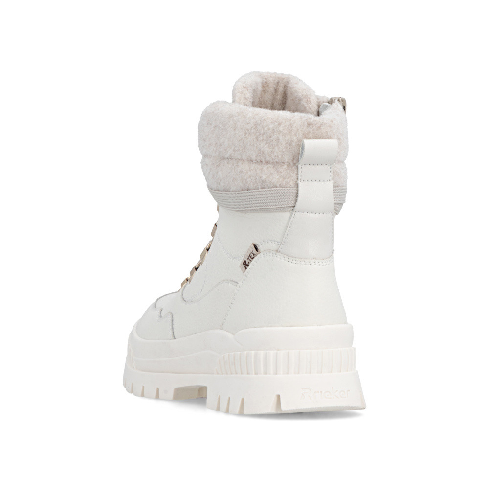 detail Dámská kotníková obuv RIEKER W2171-81 bílá W5