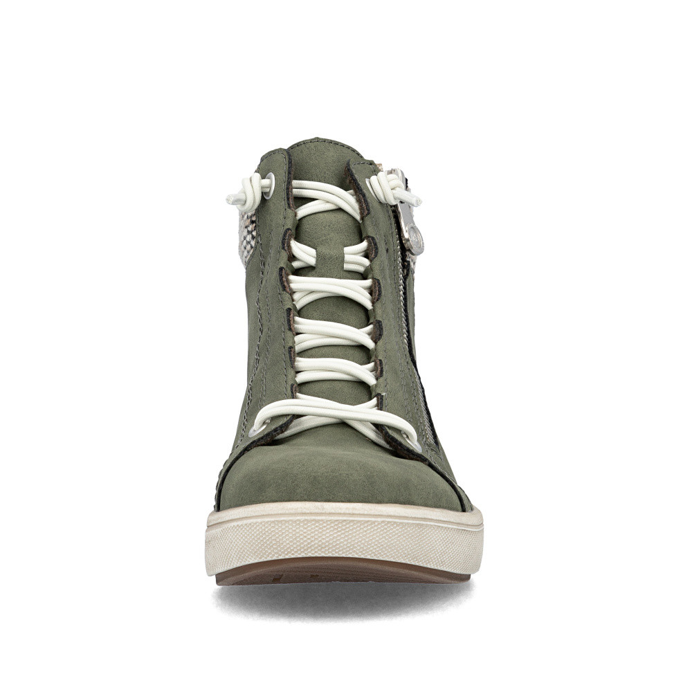 detail Dámská kotníková obuv RIEKER X0750-54 zelená W5