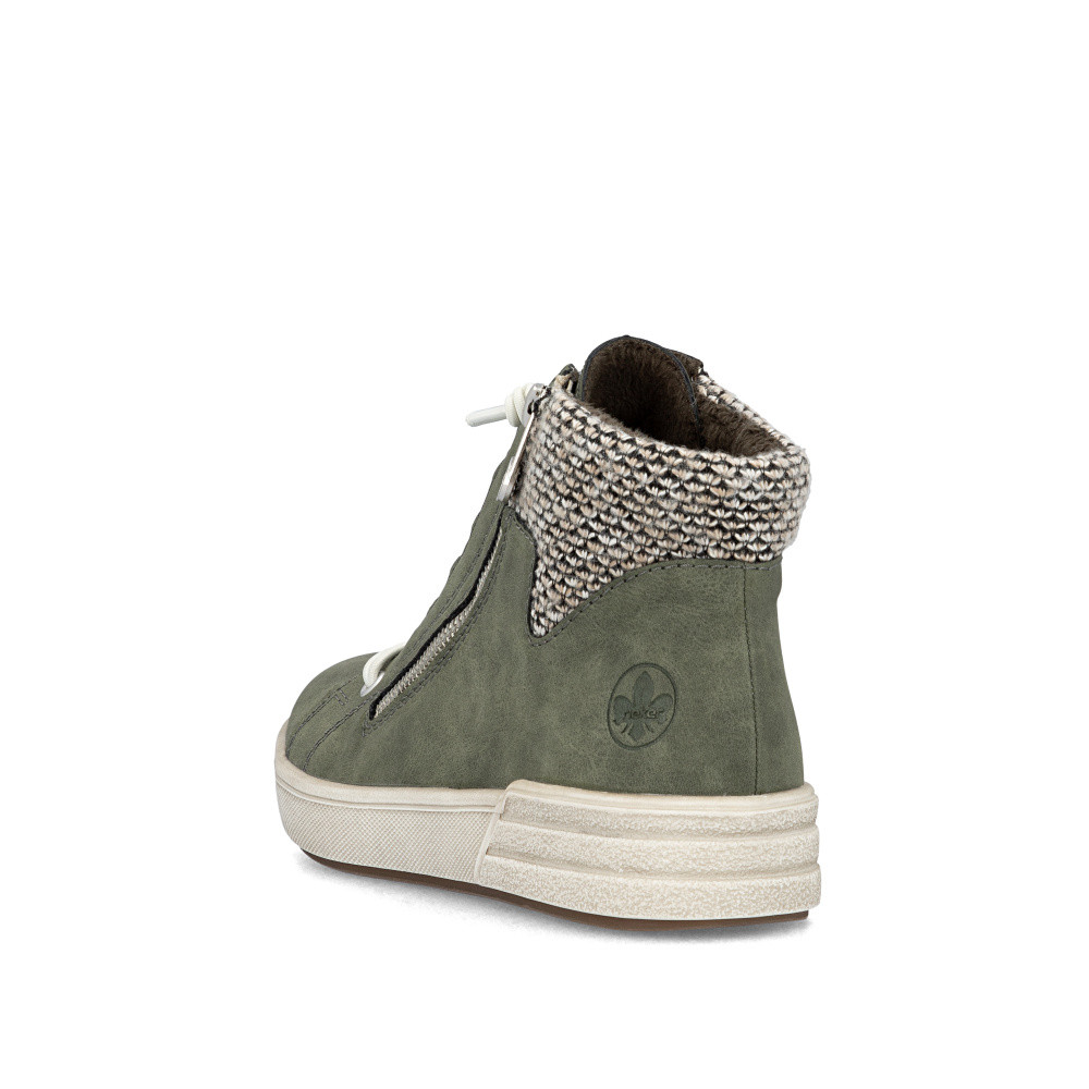 detail Dámská kotníková obuv RIEKER X0750-54 zelená W5