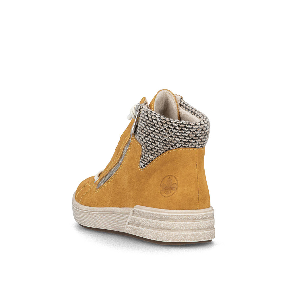 detail Dámská kotníková obuv RIEKER X0750-68 žlutá W5