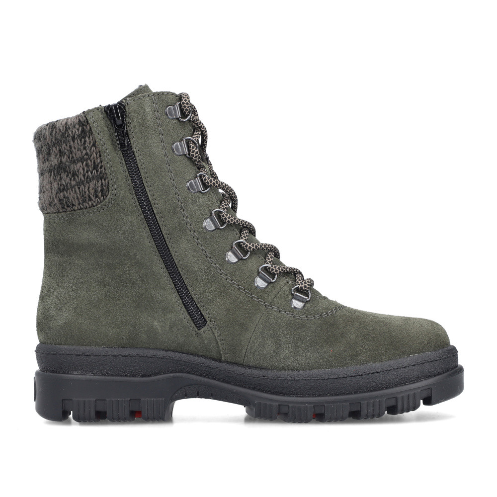 detail Dámská kotníková obuv RIEKER X8233-54 zelená W5