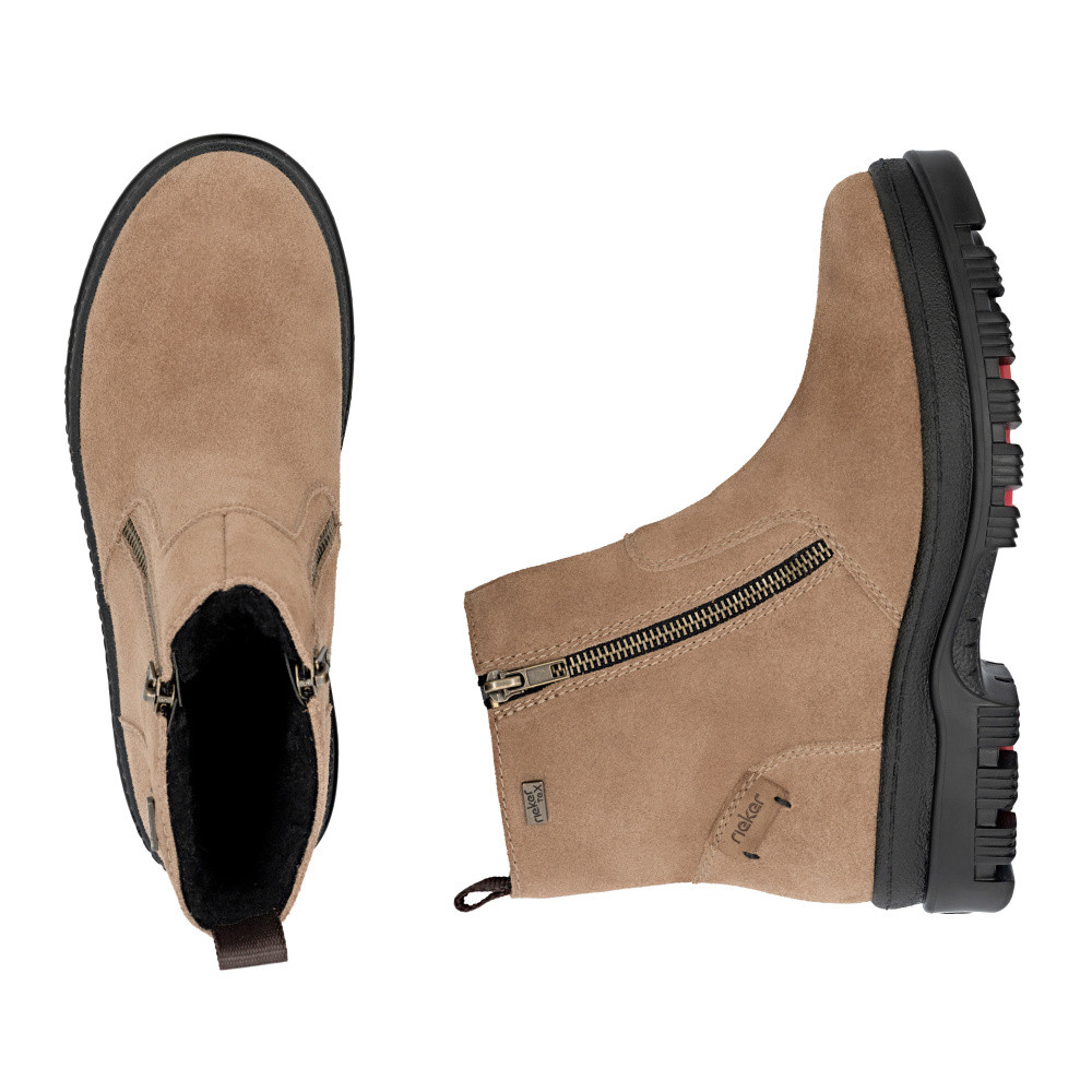 detail Dámská kotníková obuv RIEKER X8251-24 hnědá W5