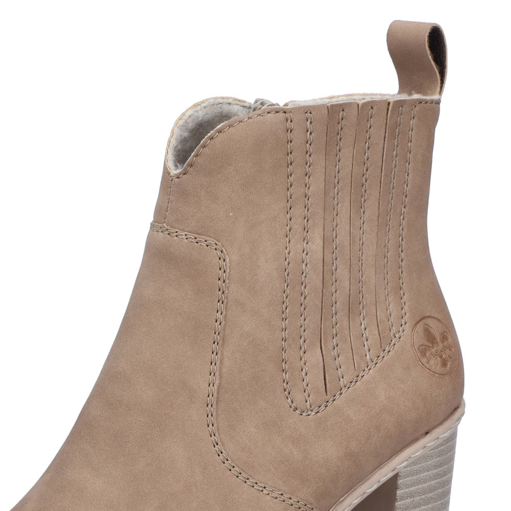 detail Dámská kotníková obuv RIEKER Y2571-20 béžová W5