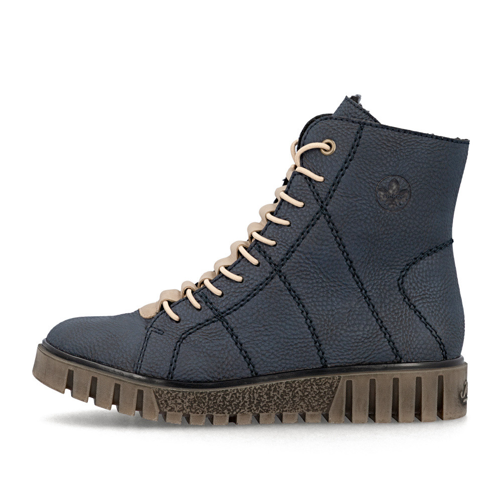 detail Dámská kotníková obuv RIEKER Y3420-14 modrá W5