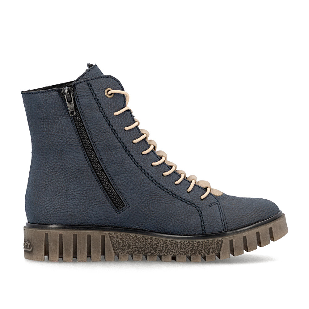 detail Dámská kotníková obuv RIEKER Y3420-14 modrá W5