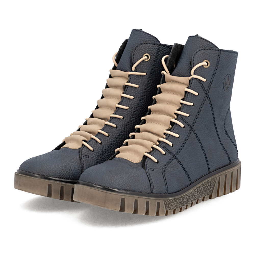 detail Dámská kotníková obuv RIEKER Y3420-14 modrá W5