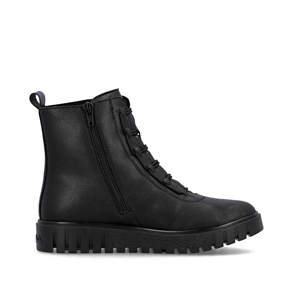 detail Dámská kotníková obuv RIEKER Y3474-00 černá W5