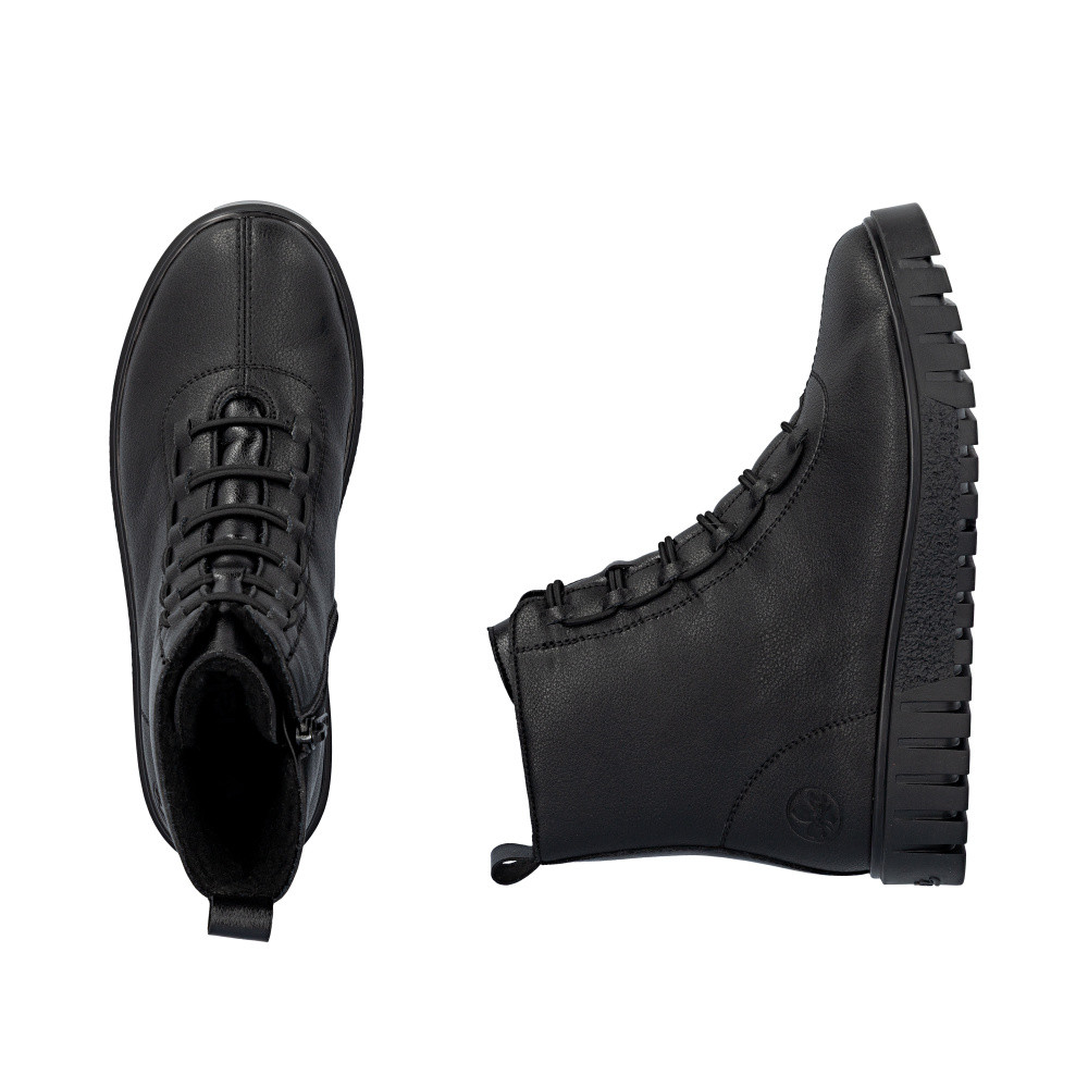 detail Dámská kotníková obuv RIEKER Y3474-00 černá W5