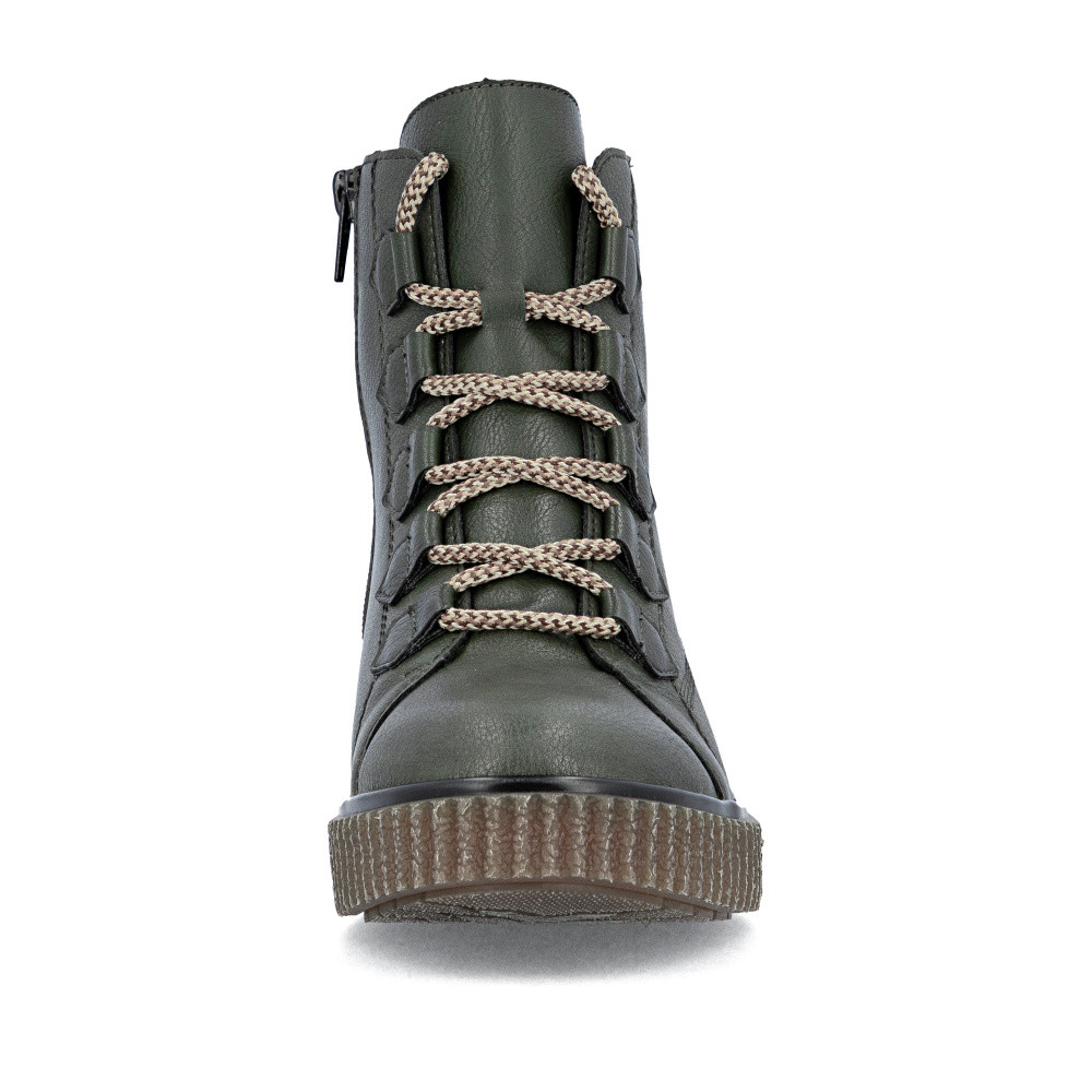 detail Dámská kotníková obuv RIEKER Y4300-52 zelená W5