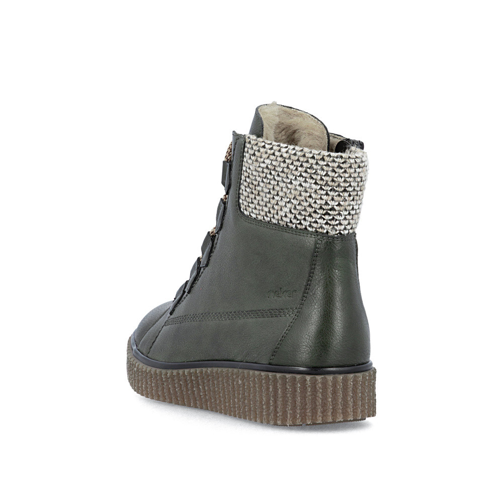 detail Dámská kotníková obuv RIEKER Y4300-52 zelená W5