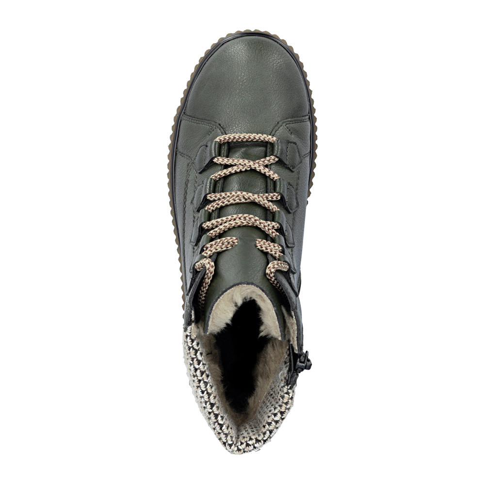 detail Dámská kotníková obuv RIEKER Y4300-52 zelená W5