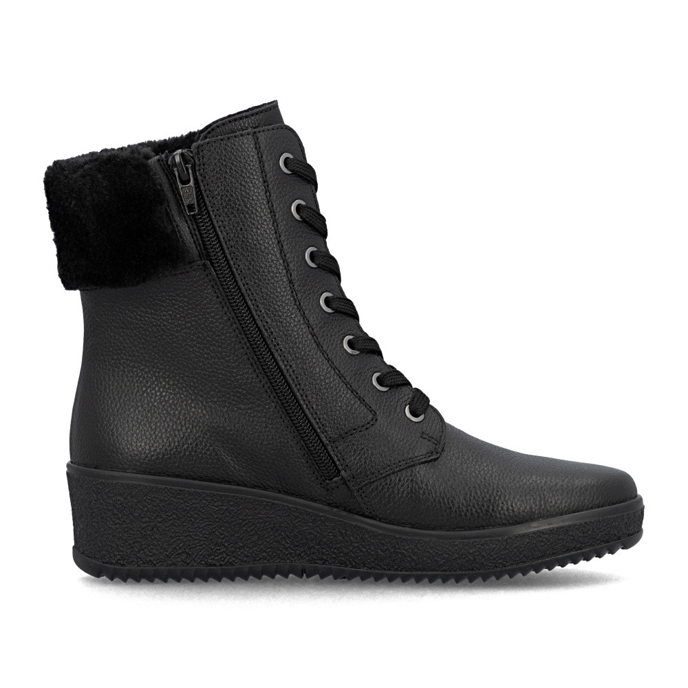 detail Dámská kotníková obuv RIEKER Y4401-00   BLACK   H/W5