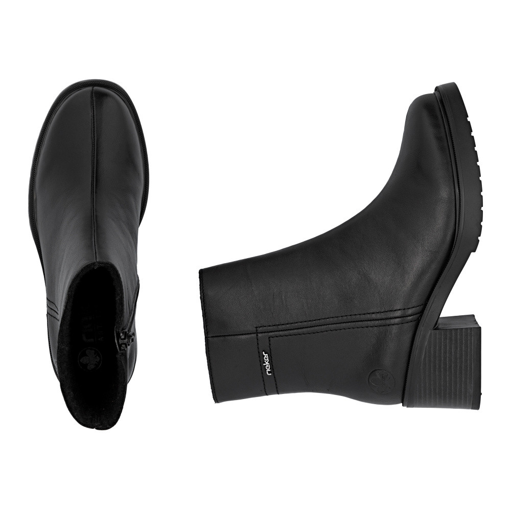 detail Dámská kotníková obuv RIEKER Y5250-00 černá W5