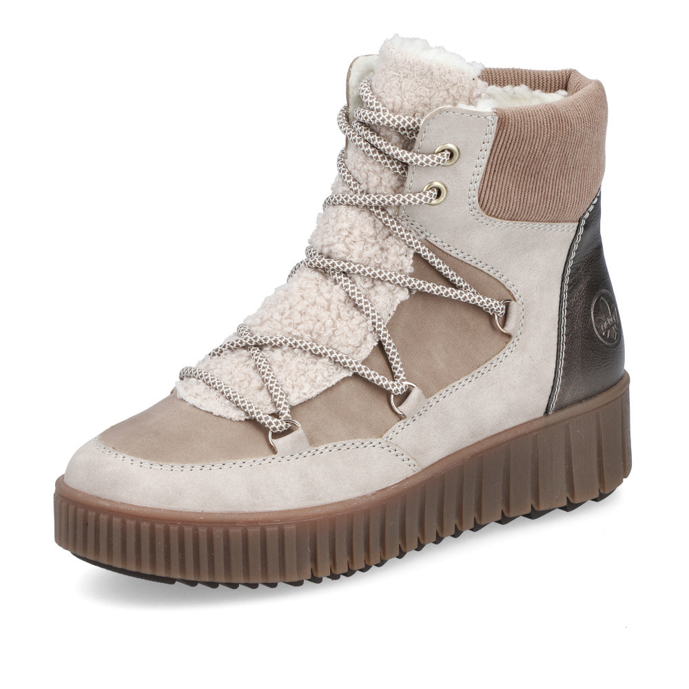 detail Dámská kotníková obuv RIEKER Y6120-60 béžová W5