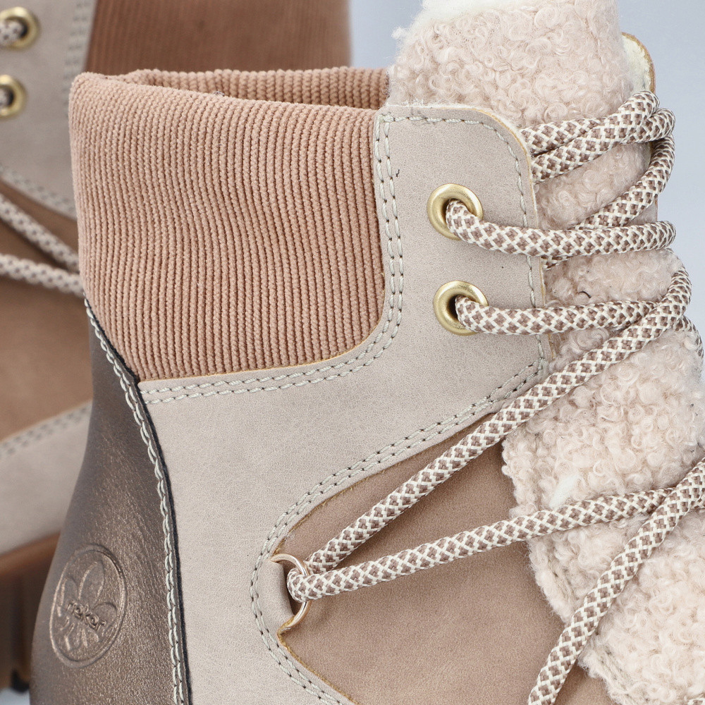 detail Dámská kotníková obuv RIEKER Y6120-60 béžová W5