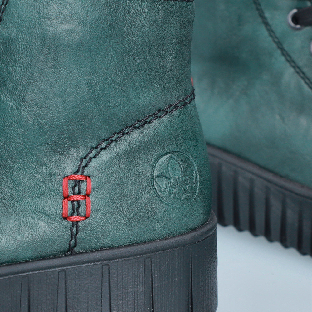 detail Dámská kotníková obuv RIEKER Y6121-54 zelená W5