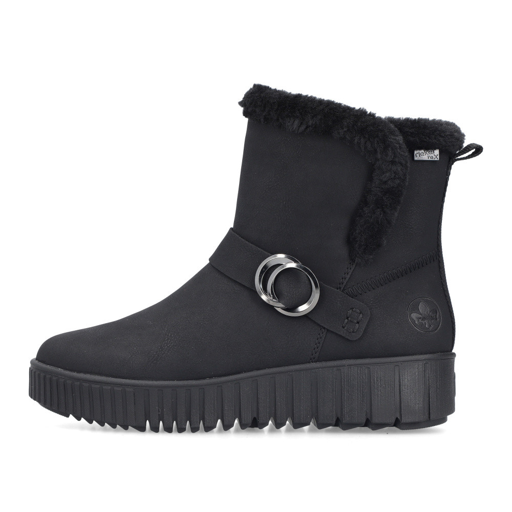 detail Dámská kotníková obuv RIEKER Y6166-00 černá W5