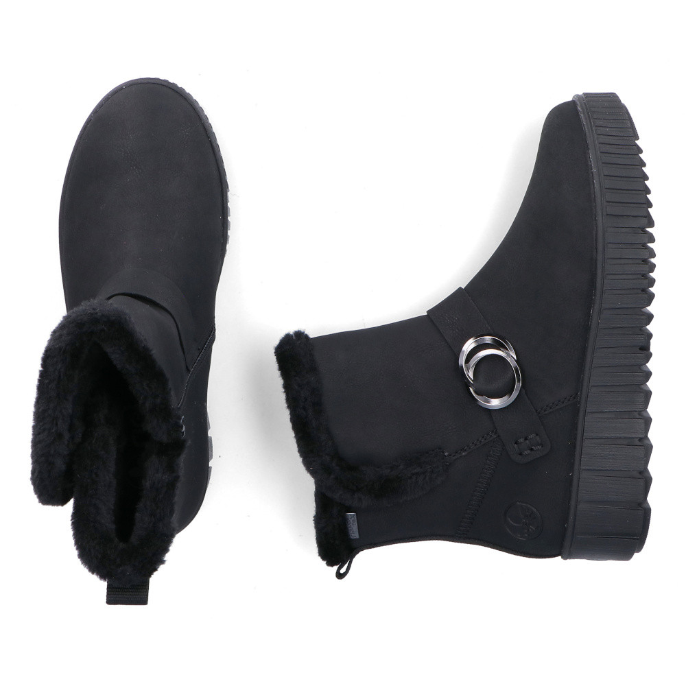 detail Dámská kotníková obuv RIEKER Y6166-00 černá W5