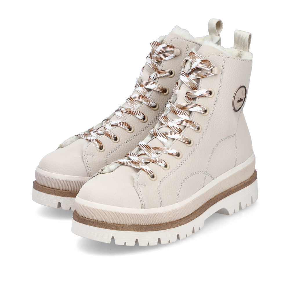 detail Dámská kotníková obuv RIEKER Y6220-60 béžová W5