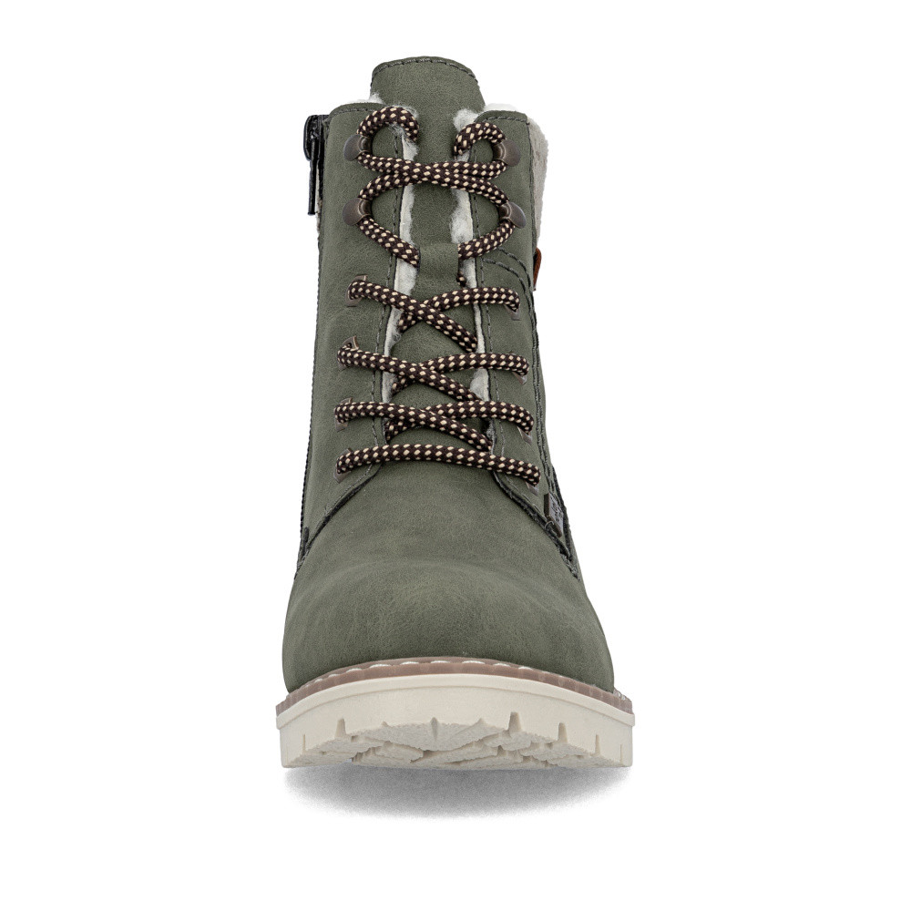 detail Dámská kotníková obuv RIEKER Y9118-54 zelená W5
