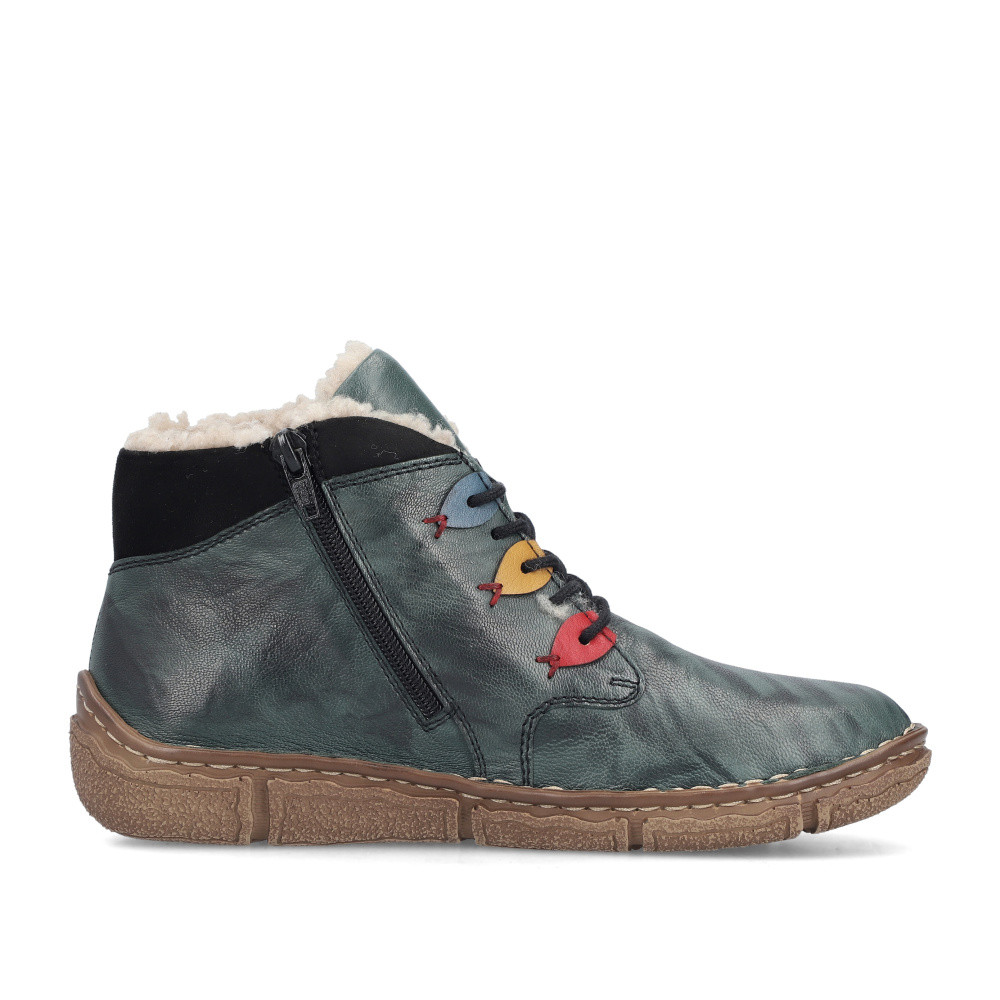 detail Dámská kotníková obuv RIEKER Z3724-54 zelená W5