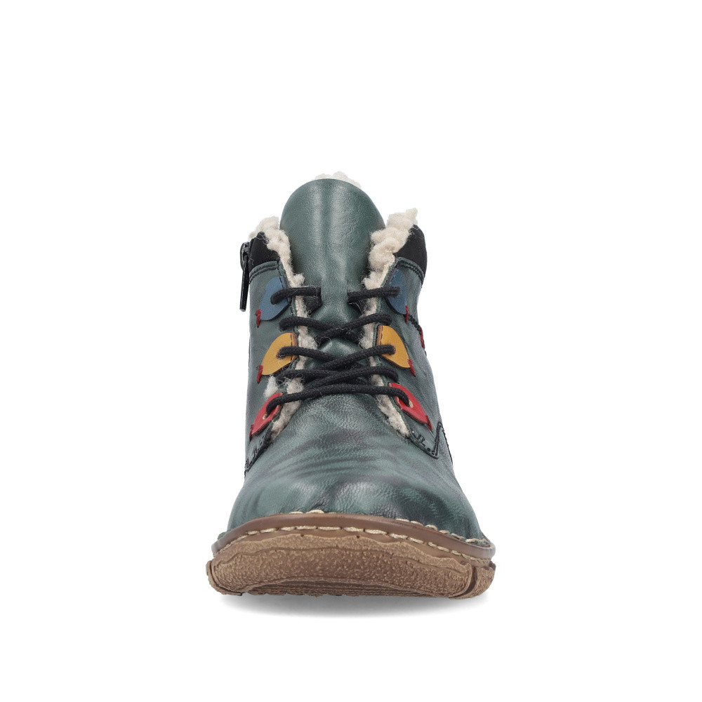 detail Dámská kotníková obuv RIEKER Z3724-54 zelená W5