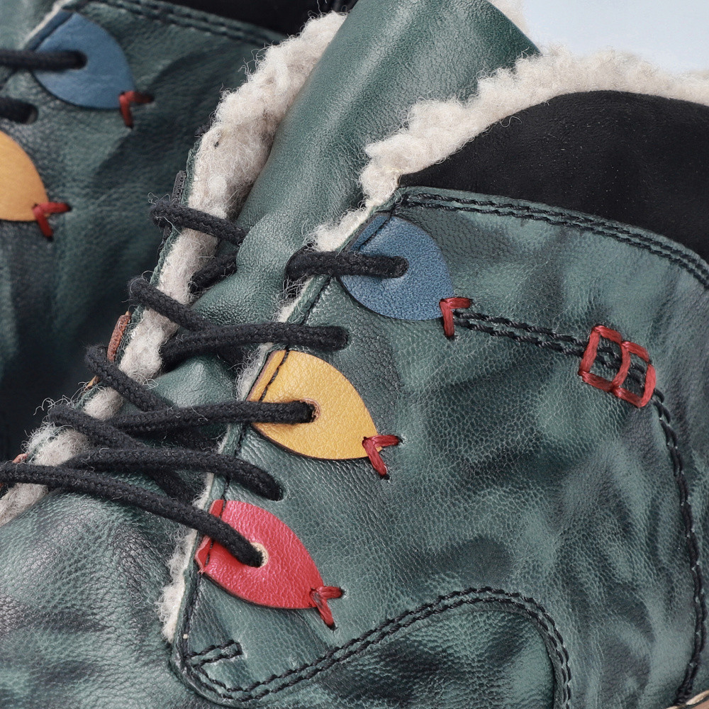 detail Dámská kotníková obuv RIEKER Z3724-54 zelená W5