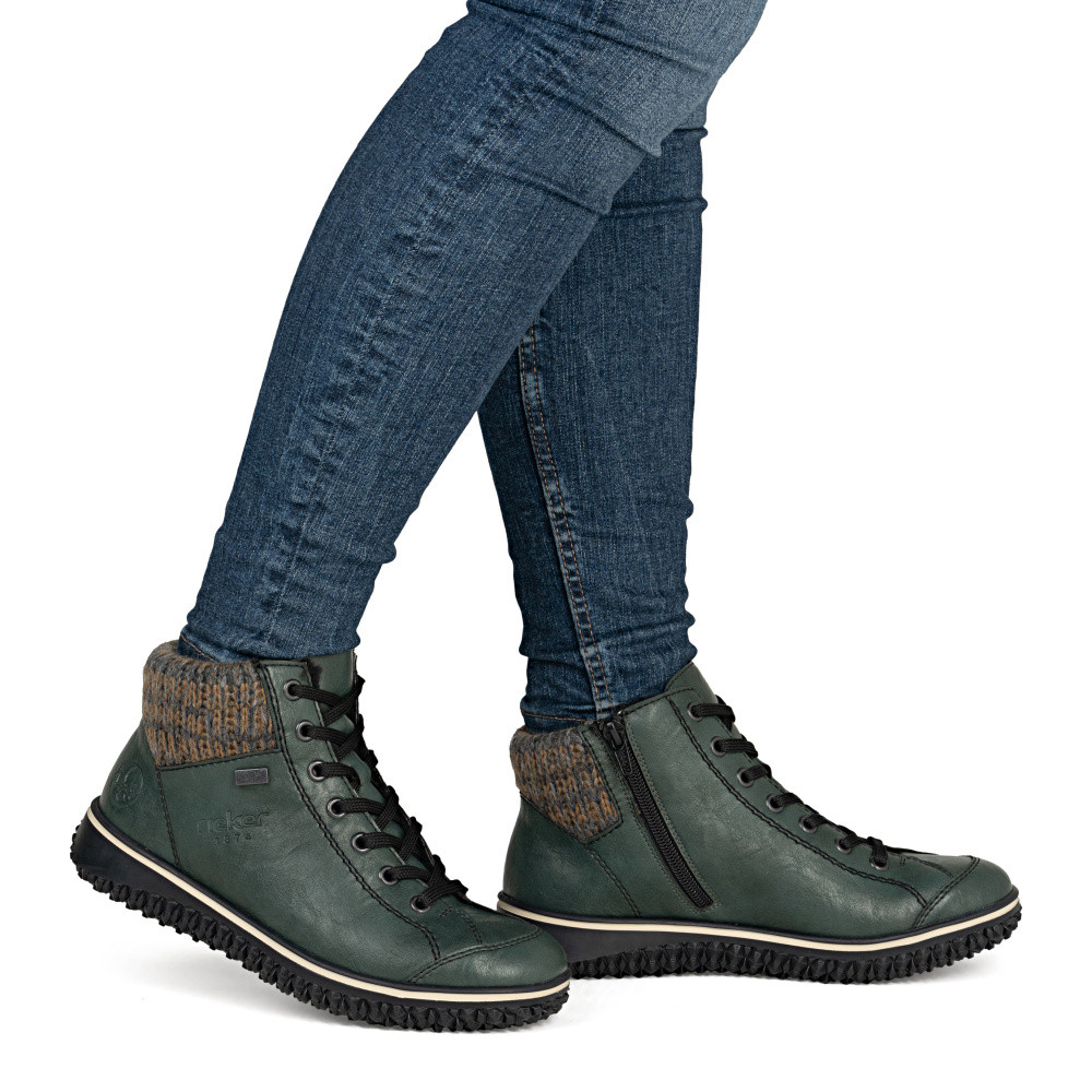 detail Dámská kotníková obuv RIEKER Z4243-55 zelená W5