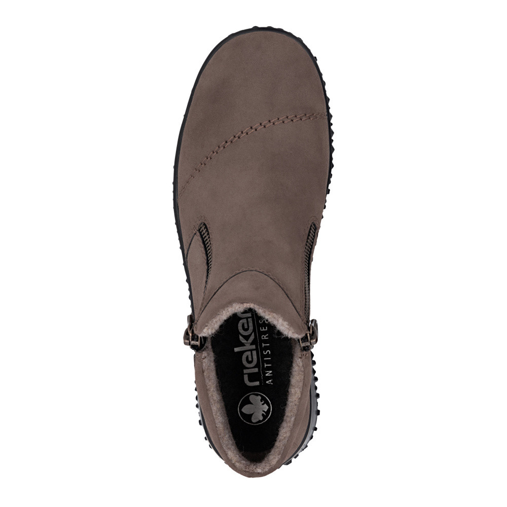 detail Dámská kotníková obuv RIEKER Z4265-24 hnědá W5