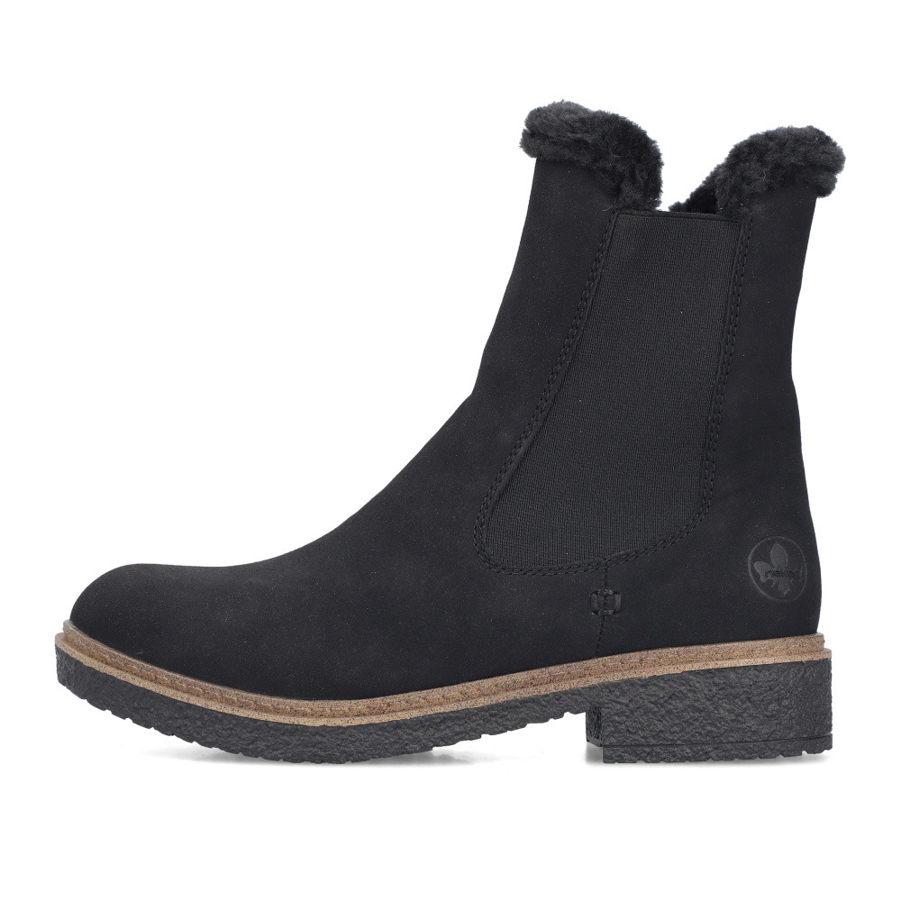 detail Dámská kotníková obuv RIEKER Z5076-00 černá W5