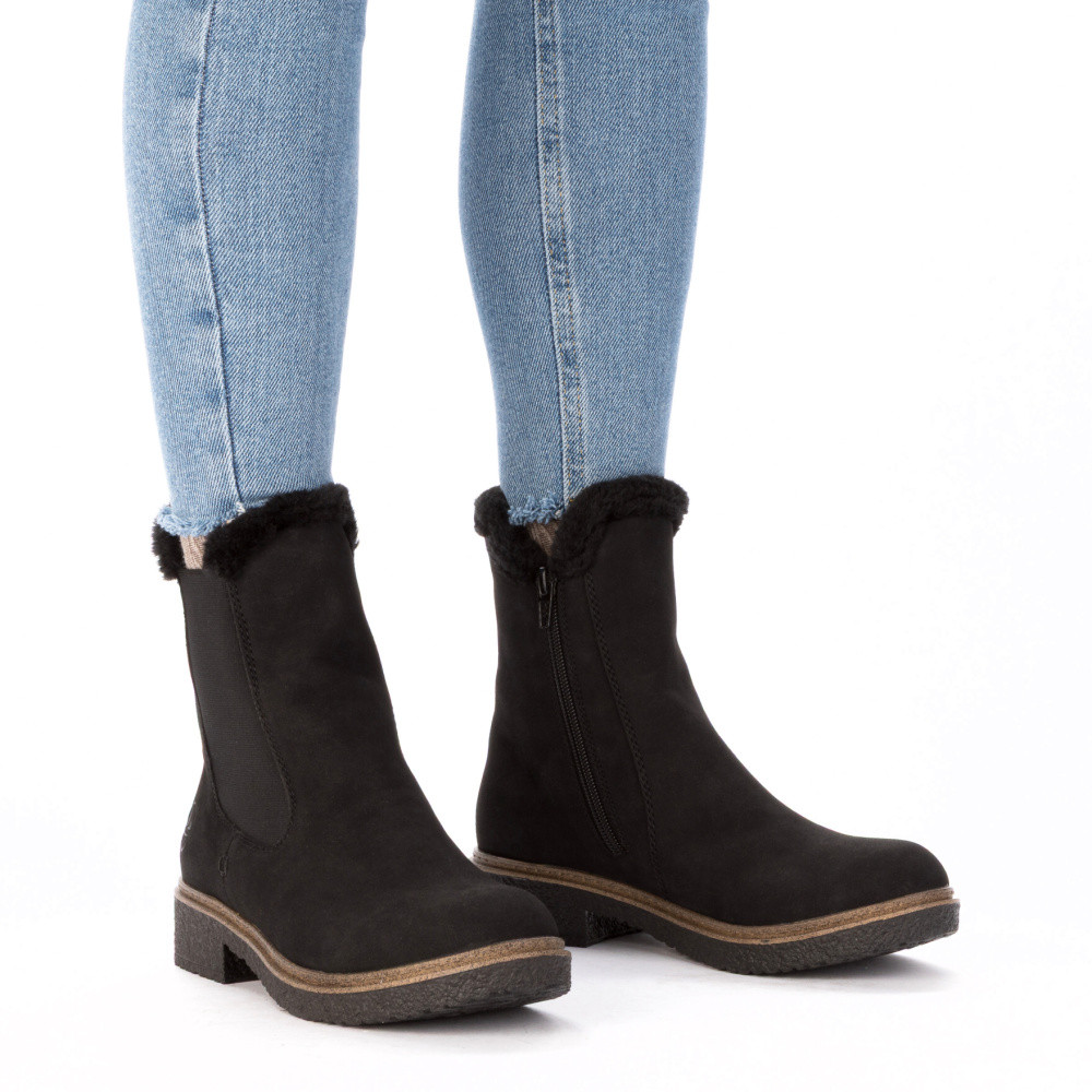 detail Dámská kotníková obuv RIEKER Z5076-00 černá W5