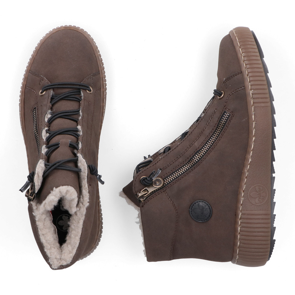 detail Dámská kotníková obuv RIEKER Z6660-25 hnědá W5