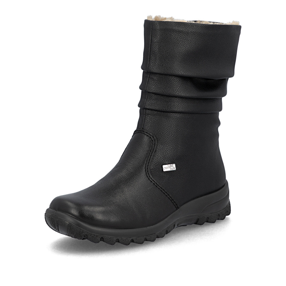 detail Dámská kotníková obuv RIEKER Z7171-02 černá W5