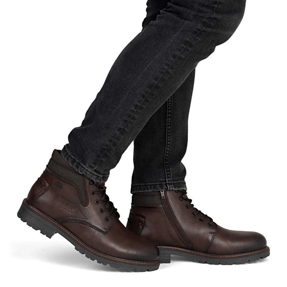 detail Pánská kotníková obuv RIEKER 32008-25 hnědá W5