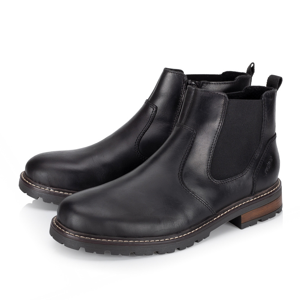 detail Pánská kotníková obuv RIEKER 32052-00 černá W5