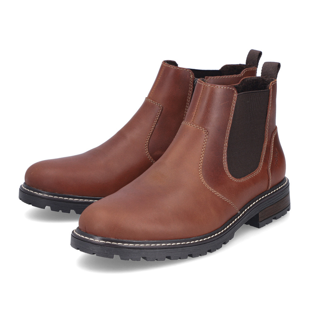 detail Pánska členková obuv RIEKER 32052-24 hnedá W5