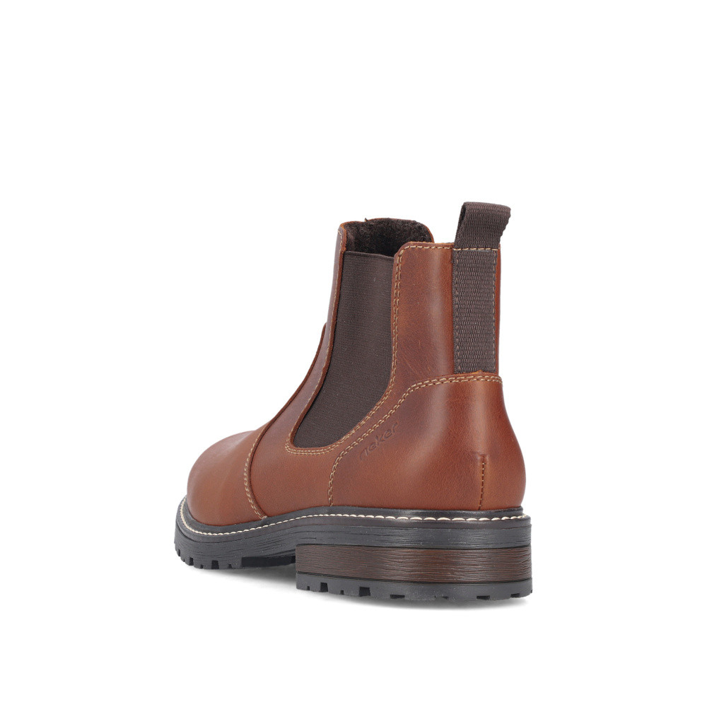 detail Pánska členková obuv RIEKER 32052-24 hnedá W5