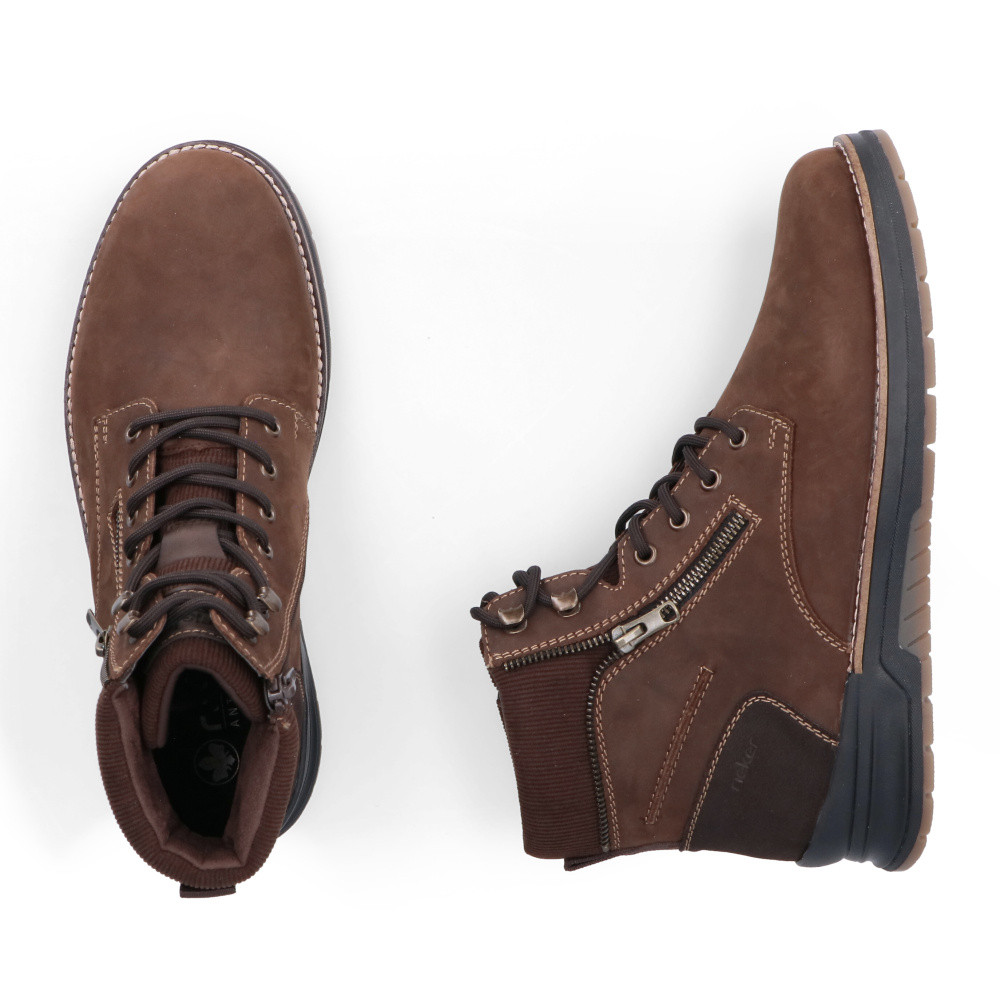 detail Pánská kotníková obuv RIEKER 32312-25 hnědá W5