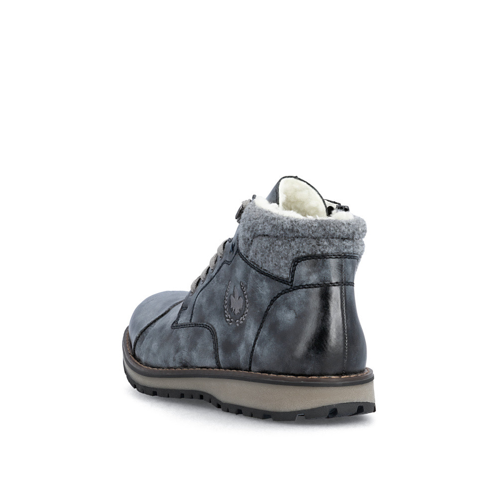 detail Pánská kotníková obuv RIEKER 38400-15 modrá W5