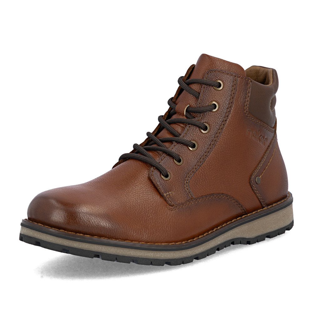 detail Pánska členková obuv RIEKER 38407-24 hnedá W5