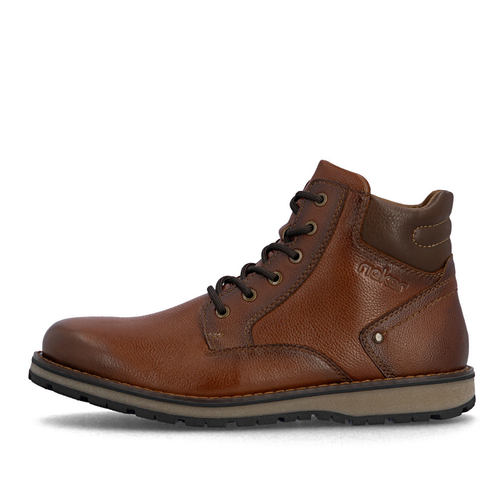 detail Pánska členková obuv RIEKER 38407-24 hnedá W5