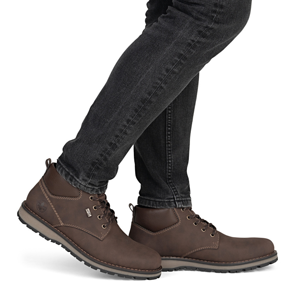 detail Pánská kotníková obuv RIEKER 38419-22 hnědá W5