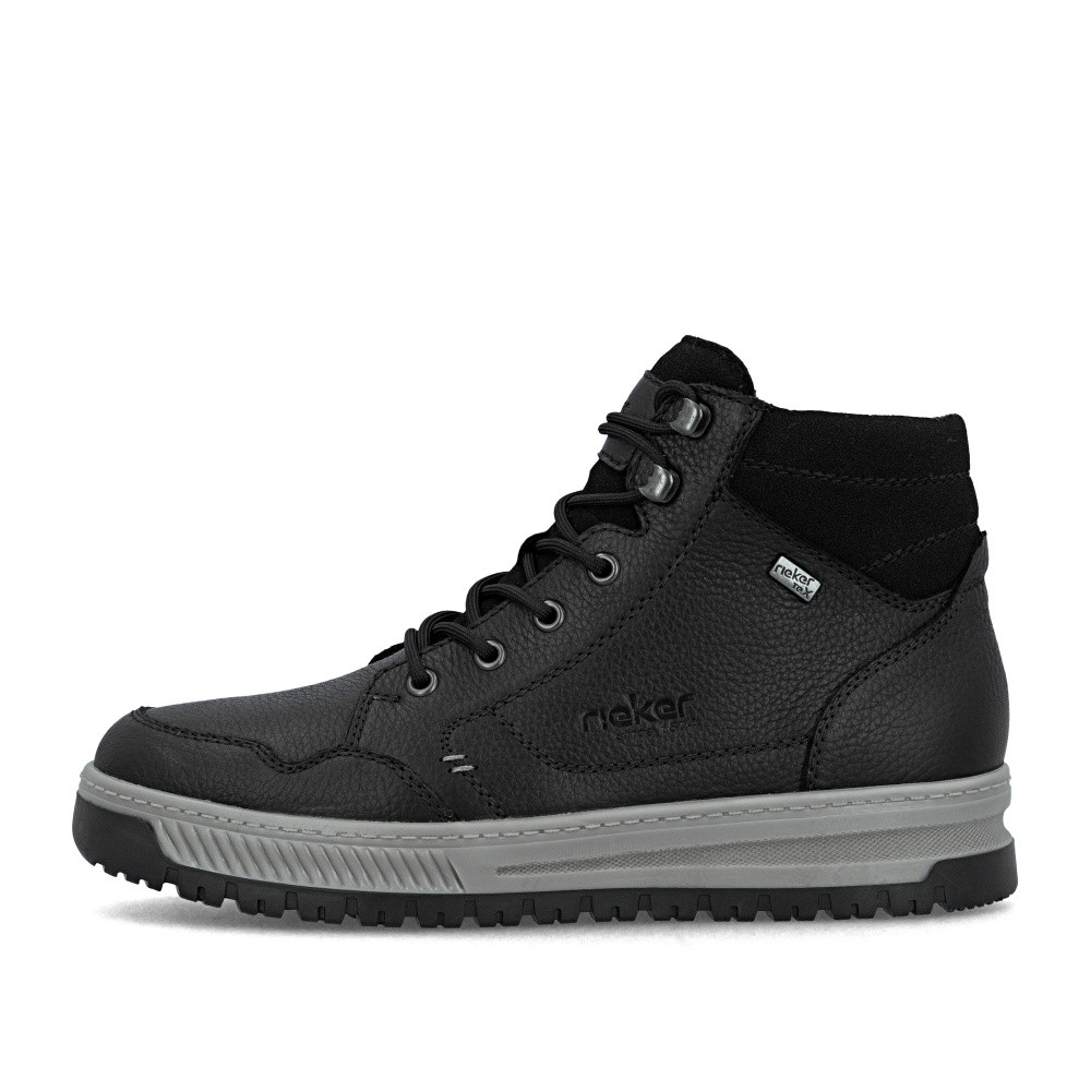 detail Pánská kotníková obuv RIEKER 38546-00 černá W5