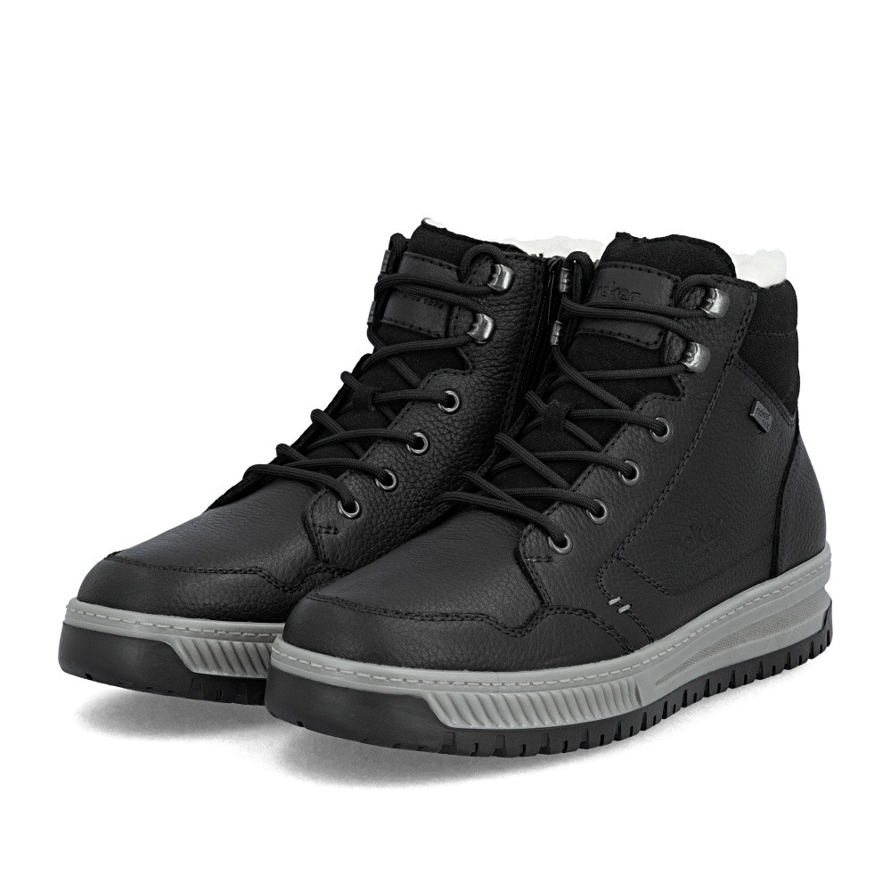 detail Pánská kotníková obuv RIEKER 38546-00 černá W5