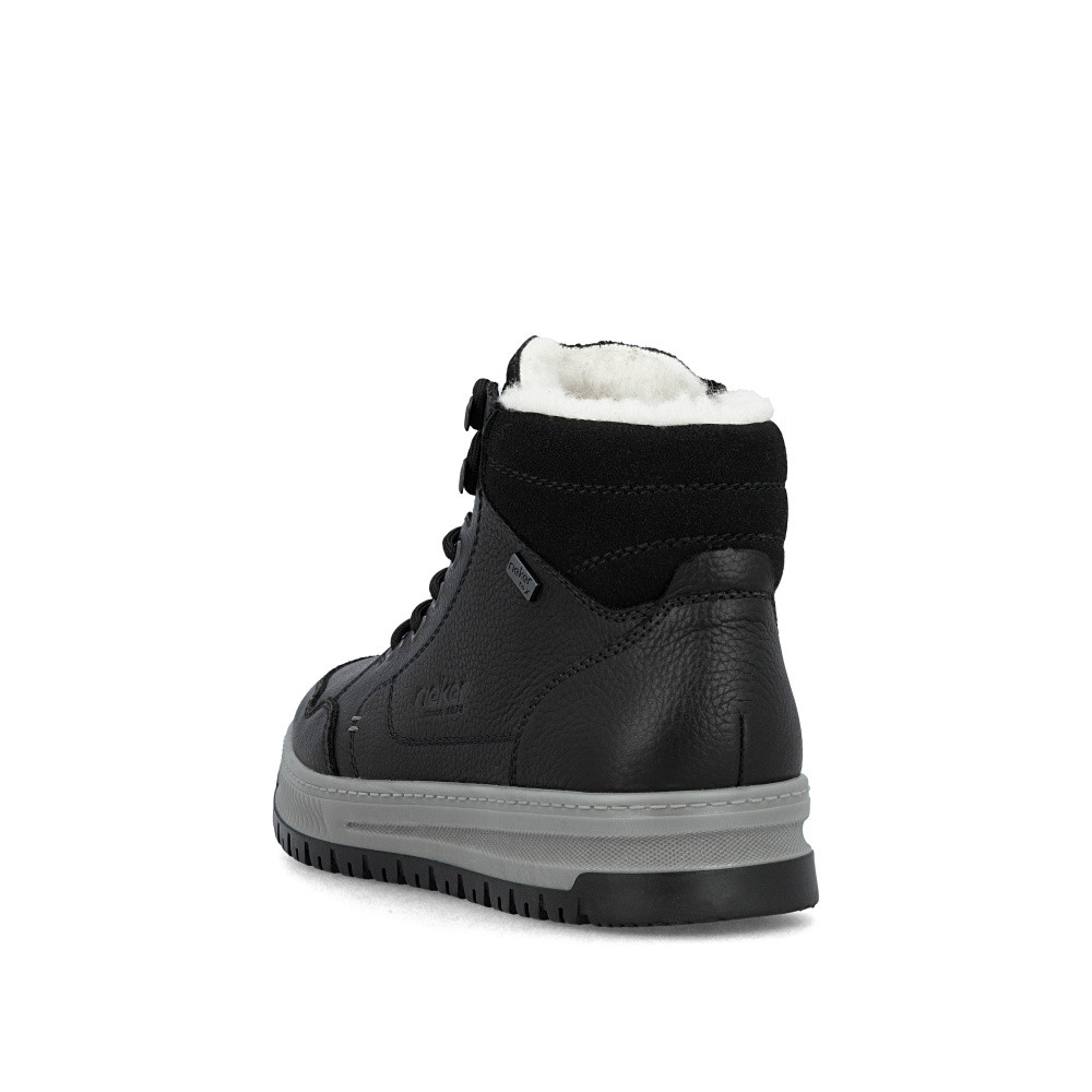 detail Pánská kotníková obuv RIEKER 38546-00 černá W5