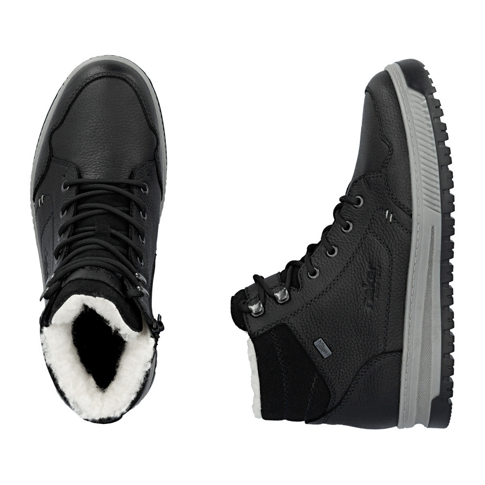 detail Pánská kotníková obuv RIEKER 38546-00 černá W5